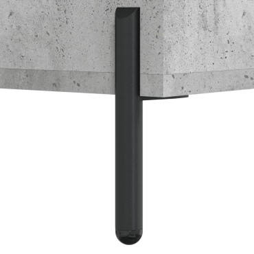 vidaXL Ντουλάπι Γκρι Σκυροδέματος 34,5x34x180cm Επεξεργασμένο Ξύλο 1 τεμ.