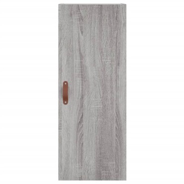 vidaXL Μπουφές Sonoma Γκρι 34,5x34x180cm από Επεξεργασμένο Ξύλο 1 τεμ.