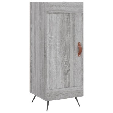vidaXL Μπουφές Sonoma Γκρι 34,5x34x180cm από Επεξεργασμένο Ξύλο 1 τεμ.