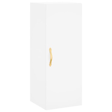 vidaXL Ντουλάπι Λευκό 34,5x34x180cm από Επεξεργασμένο Ξύλο 1 τεμ.