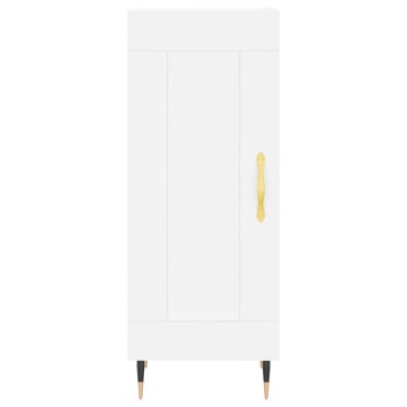 vidaXL Ντουλάπι Λευκό 34,5x34x180cm από Επεξεργασμένο Ξύλο 1 τεμ.