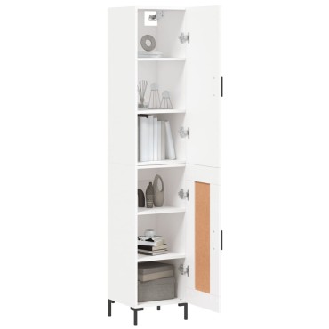 vidaXL Ντουλάπι Λευκό 34,5x34x180cm από Επεξεργασμένο Ξύλο 1 τεμ.