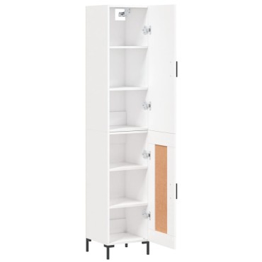 vidaXL Ντουλάπι Λευκό 34,5x34x180cm από Επεξεργασμένο Ξύλο 1 τεμ.