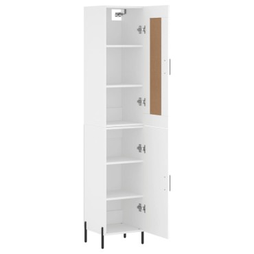 vidaXL Ντουλάπι Λευκό 34,5x34x180cm από Επεξεργασμένο Ξύλο 1 τεμ.