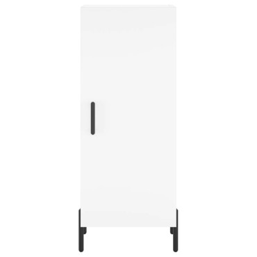 vidaXL Ντουλάπι Λευκό 34,5x34x180cm από Επεξεργασμένο Ξύλο 1 τεμ.