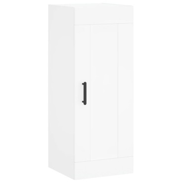 vidaXL Ντουλάπι Λευκό 34,5x34x180cm από Επεξεργασμένο Ξύλο 1 τεμ.