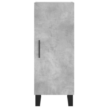 vidaXL Ντουλάπι Γκρι Σκυροδέματος 34,5x34x180cm Επεξεργασμένο Ξύλο 1 τεμ.