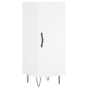 vidaXL Ντουλάπι Λευκό 34,5x34x180cm από Επεξεργασμένο Ξύλο 1 τεμ.
