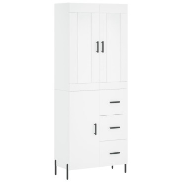 vidaXL Ντουλάπι Λευκό 69,5x34x180cm από Επεξεργασμένο Ξύλο 1 τεμ.