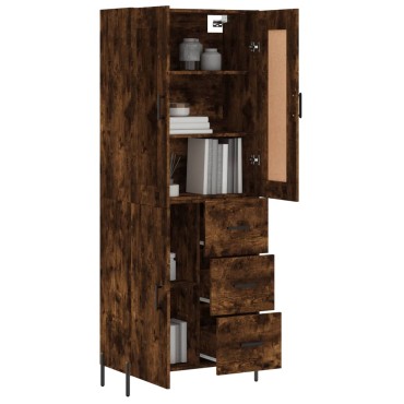 vidaXL Ντουλάπι Καπνιστή Δρυς 69,5x34x180cm από Επεξεργασμένο Ξύλο 1 τεμ.