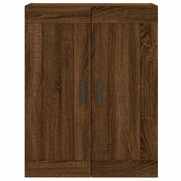 vidaXL Ντουλάπι Καφέ Δρυς 69,5x34x180cm από Επεξεργασμένο Ξύλο 1 τεμ.