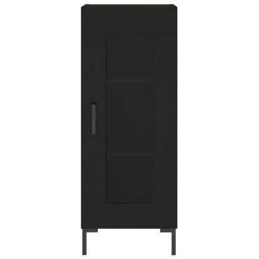 vidaXL Ντουλάπι Μαύρο 34,5x34x180cm από Επεξεργασμένο Ξύλο 1 τεμ.