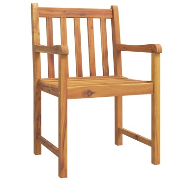 vidaXL Καρέκλες Κήπου 4 τεμ. 56x55,5x90cm από Μασίφ Ξύλο Ακακίας