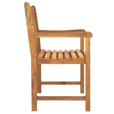 vidaXL Καρέκλες Κήπου 4 τεμ. 56x55,5x90cm από Μασίφ Ξύλο Ακακίας