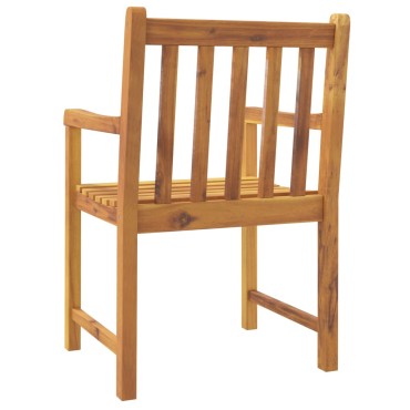 vidaXL Καρέκλες Κήπου 4 τεμ. 56x55,5x90cm από Μασίφ Ξύλο Ακακίας