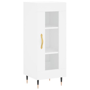 vidaXL Ντουλάπι Λευκό 34,5x34x180cm από Επεξεργασμένο Ξύλο 1 τεμ.