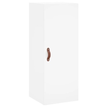 vidaXL Ντουλάπι Λευκό 34,5x34x180cm από Επεξεργασμένο Ξύλο 1 τεμ.