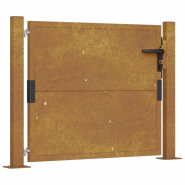 vidaXL Πύλη Κήπου 105x80 εκ. από Ατσάλι Corten