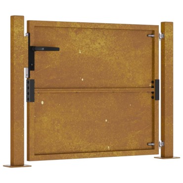 vidaXL Πύλη Κήπου 105x80 εκ. από Ατσάλι Corten