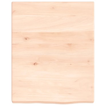 vidaXL Ράφι Τοίχου 40x50x(2-4)cm από Ακατέργαστο Μασίφ Ξύλο Δρυός 1 τεμ.
