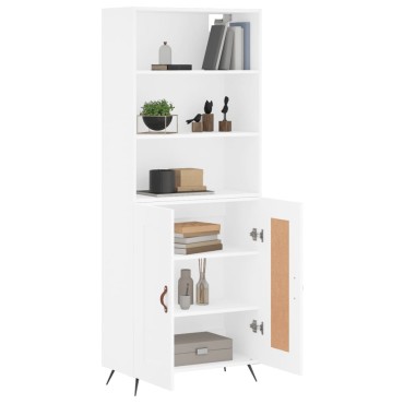 vidaXL Ντουλάπι Λευκό 69,5x34x180cm από Επεξεργασμένο Ξύλο 1 τεμ.