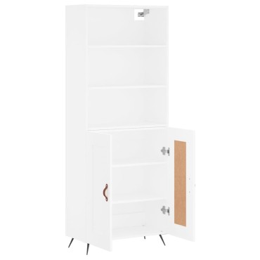 vidaXL Ντουλάπι Λευκό 69,5x34x180cm από Επεξεργασμένο Ξύλο 1 τεμ.