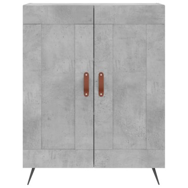 vidaXL Ντουλάπι Γκρι Σκυροδέματος 69,5x34x180cm Επεξεργασμένο Ξύλο 1 τεμ.