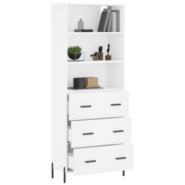 vidaXL Ντουλάπι Λευκό 69,5x34x180cm από Επεξεργασμένο Ξύλο 1 τεμ.