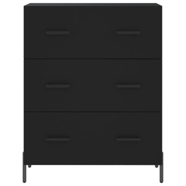 vidaXL Ντουλάπι Μαύρο 69,5x34x180cm από Επεξεργασμένο Ξύλο 1 τεμ.