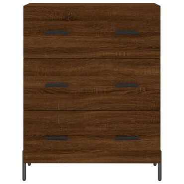 vidaXL Ντουλάπι Καφέ Δρυς 69,5x34x180cm από Επεξεργασμένο Ξύλο 1 τεμ.