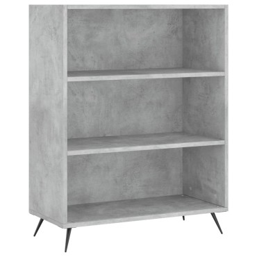 vidaXL Ντουλάπι Γκρι Σκυροδέματος 69,5x32,5x180cm Επεξεργασμένο Ξύλο 1 τεμ.