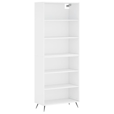 vidaXL Ντουλάπι Λευκό 69,5x32,5x180cm Επεξεργασμένο Ξύλο 1 τεμ.
