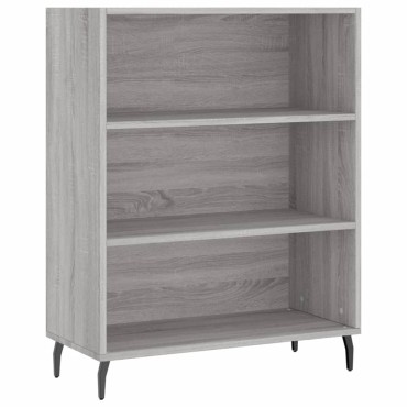 vidaXL Ντουλάπι Sonoma Γκρι 69,5x32,5x180cm Επεξεργασμένο Ξύλο 1 τεμ.