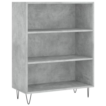 vidaXL Ντουλάπι Γκρι Σκυροδέματος 69,5x32,5x180cm Επεξεργασμένο Ξύλο 1 τεμ.