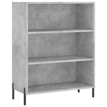 vidaXL Ντουλάπι Γκρι Σκυροδέματος 69,5x32,5x180cm Επεξεργασμένο Ξύλο 1 τεμ.