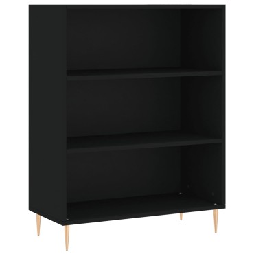 vidaXL Ντουλάπι Μαύρο 69,5x32,5x180cm Επεξεργασμένο Ξύλο 1 τεμ.