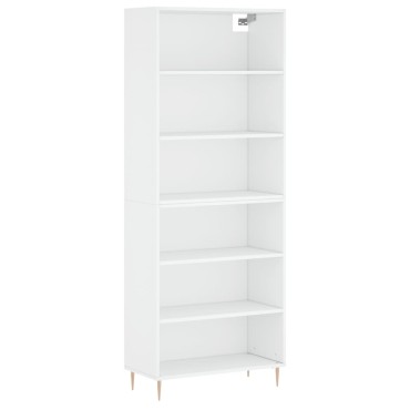 vidaXL Ντουλάπι Λευκό 69,5x32,5x180cm Επεξεργασμένο Ξύλο 1 τεμ.