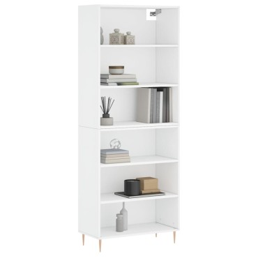 vidaXL Ντουλάπι Λευκό 69,5x32,5x180cm Επεξεργασμένο Ξύλο 1 τεμ.