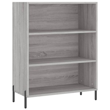 vidaXL Ντουλάπι Sonoma Γκρι 69,5x32,5x180cm Επεξεργασμένο Ξύλο 1 τεμ.