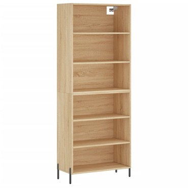 vidaXL Ντουλάπι Sonoma Δρυς 69,5x32,5x180cm Επεξεργασμένο Ξύλο 1 τεμ.