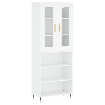 vidaXL Ντουλάπι Λευκό 69,5x34x180cm από Επεξεργασμένο Ξύλο 1 τεμ.