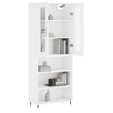 vidaXL Ντουλάπι Λευκό 69,5x34x180cm από Επεξεργασμένο Ξύλο 1 τεμ.