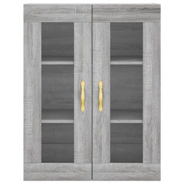 vidaXL Ντουλάπι Γκρι Sonoma 69,5x34x180cm Επεξεργασμένο Ξύλο 1 τεμ.