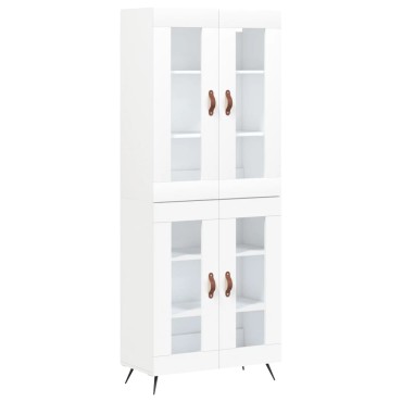vidaXL Ντουλάπι Λευκό 69,5x34x180cm από Επεξεργασμένο Ξύλο 1 τεμ.