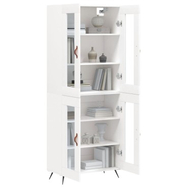 vidaXL Ντουλάπι Λευκό 69,5x34x180cm από Επεξεργασμένο Ξύλο 1 τεμ.
