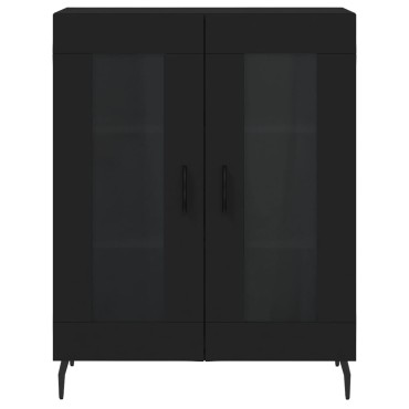 vidaXL Ντουλάπι Μαύρο 69,5x34x180cm από Επεξεργασμένο Ξύλο 1 τεμ.