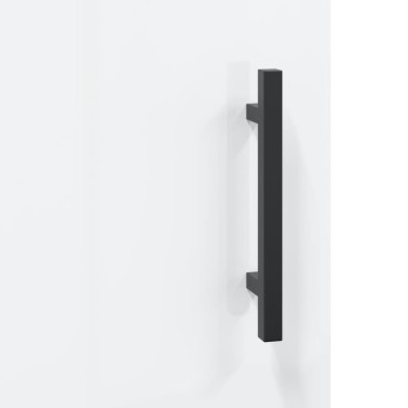 vidaXL Ντουλάπι Γυαλ. Λευκό 34,5x34x180cm από Επεξεργασμένο Ξύλο 1 τεμ.