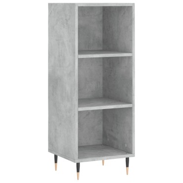 vidaXL Ντουλάπι Γκρι Σκυροδέματος 34,5x34x180cm Επεξεργασμένο Ξύλο 1 τεμ.