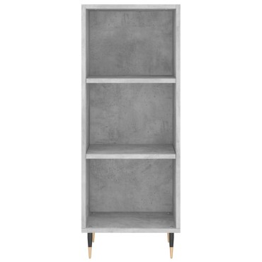 vidaXL Ντουλάπι Γκρι Σκυροδέματος 34,5x34x180cm Επεξεργασμένο Ξύλο 1 τεμ.