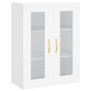 vidaXL Ντουλάπι Λευκό 69,5x34x180cm από Επεξεργασμένο Ξύλο 1 τεμ.